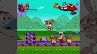 The Ren & Stimpy Show: Buckaroo$ - Game Over (SNES)