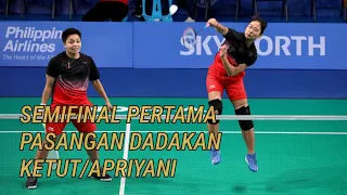 SEMIFINAL INDONESIA VS SINGAPORE | KETUT/APRIYANI (INA) VS JIN YUJIA/KHAN (SGP)