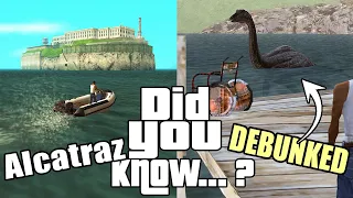 GTA San Andreas Secrets and Facts 46 Mount Chiliad, Alcatraz, BETA, Loch Ness Truth, Mysteries