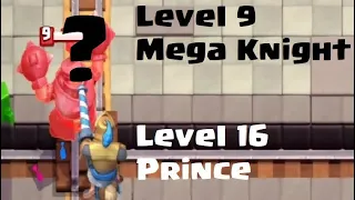 Level 16 Prince Incredible Charge Damage Vs Level 9 Mega Knight