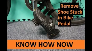 Remove Bike Shoe Stuck in SPD Pedal