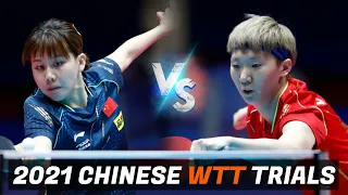 Wang Manyu vs Chen Xingtong | 2021 Chinese WTT Trials and Olympic Simulation (1/4)