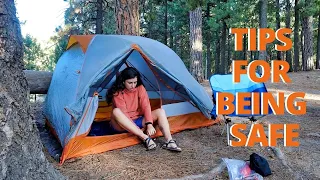 How to Be Safe As a Solo Female Camping | How to Camp Alone and NOT be Afraid as a Woman *REALISTIC*