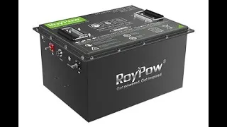 RoyPow Lithium S5156 / S51105 Battery Installation / Conversion on 08+ EZGO RXV 48v golf cart carts