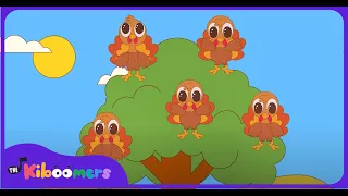 Five Little Turkeys - The Kiboomers Preschool Songs - Circle Time Thanksgiving Song