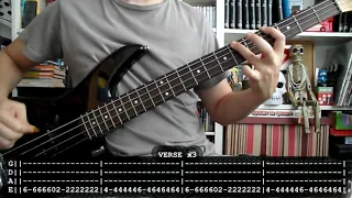 MISFITS - Dig up her bones (bass cover w/ Tabs)