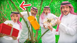 خبيت هدايا العيد في المزرعة ( العيد مع الباص والمزرعة ) !!