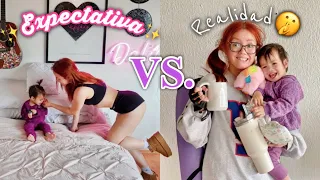 Mi Rutina de Mañana Siendo Mamá Fit | Expectativa VS. Realidad