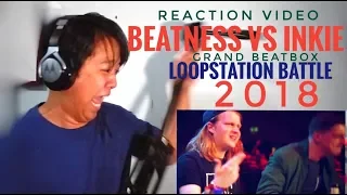 REACTION | BEATNESS vs INKIE | Grand Beatbox LOOPSTATION Battle 2018 | 1/4 Final