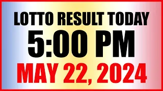 Lotto Result Today 5pm May 22, 2024 Swertres Ez2 Pcso