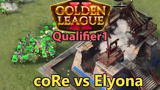 Letztes Quali Match - coRe 🇩🇪 vs Elyona 🇫🇷 - Golden League 2 - Age of Empires 4 [Deutsch/4K]