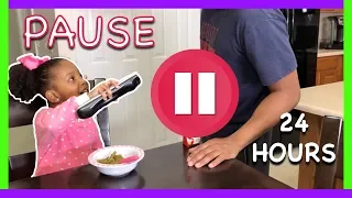 PAUSE CHALLENGE with KB Dad for 24 Hours