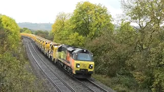 Had a Awesome session of Freight Trains. Banbury going North.