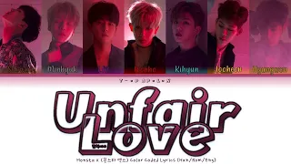 Unfair Love (반칙이야 - You're Cheating) MONSTA X (몬스타엑스) Color Coded Lyrics