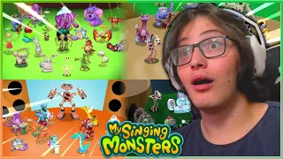 NOVAS ILHAS FANMADES PARECEM UM NOVO JOGO! ESTÃO NO MESMO NIVEL DO MSM? | My Singing Monsters