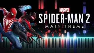 "Greater Together" (Main Theme) - Marvel's Spider-Man 2 (Synthesia Piano Tutorial)