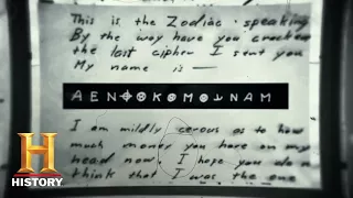 The Hunt For The Zodiac Killer: The Holy Grail Of Unbroken Ciphers | Premieres Nov. 14 | History