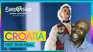 Baby Lasagna - Rim Tim Tagi Dim (LIVE) | Croatia 🇭🇷 | First Semi-Final | Eurovision 2024 | REACTION