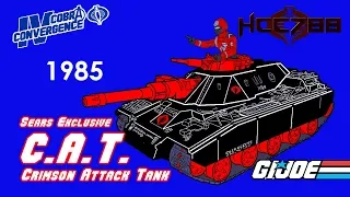 HCC788 - 1985 Crimson Attack Tank - C.A.T.- Sears Exclusive - G.I. Joe toy review!
