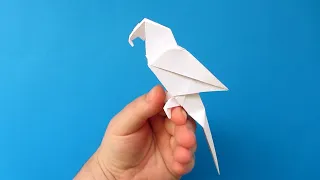 How to make a parrot out of paper. Easy Origami