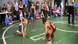 Kid Goes Beast Mode During Wrestling Match