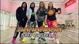 RAMPAMPAMPAM - Step by step id | Zumba| Dance work out | ZMP