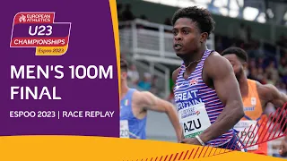 Azu blazes to gold 🔥 Men's 100m final | Espoo 2023