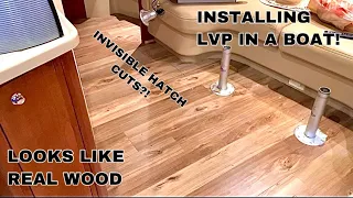 How you install LVP(Luxury Vinyl Plank) Flooring in a Boat Cabin