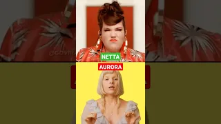 NETTA - TOY vs AURORA - AUTOTUNE vs NO AUTOTUNE #shorts