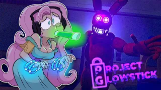 FlutterGlow plays FNAF: Project Glowstick | FIGHTING ANIMATRONICS WITH GLOWSTICKS