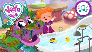 Vida and Juno's Bubble Bath Song + More | Vida The Vet | Kids Show | Toddler Learning Cartoons