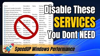 Disable THESE Windows 11 SERVICES Right Now (🚀 Speedup Windows Performance)