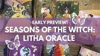 EARLY PREVIEW of the Seasons of the Witch Oracle. Spoiler Alert: it’s GORGEOUS 🦋🪴🍅🌞