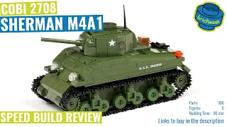COBI 2708 - Sherman M4A1 (1:48) - Speed Build Review