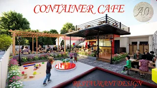 Restaurant Animation. Container Café Design. Lumion Animation.