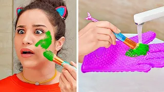 COOL DIY WAYS TO REUSE OLD MAKE UP || Fun Ways To Fix And Reuse Makeup by 123 GO!