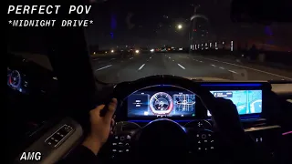 New Mercedes Benz AMG G63 POV Night Drive- (ASMR)