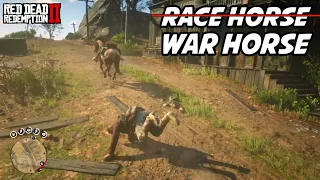 This is why you need a War Horse in RDR2