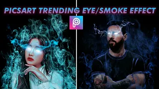 Picsart tutorial glowing eye/smoke effect