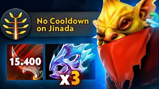 No Cooldown on Jinada + Max attack speed 🔥 Bounty Hunter 7.35 Dota 2