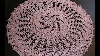 crochet home rug # 29 super easy 3d mandala pattern/how to crochet table runner/Mandala til hækle