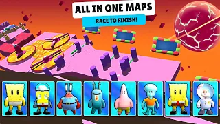 ALL NEW SKIN 0.61 vs New Map ALL IN ONE MAPS 🔥 Stumble Guys