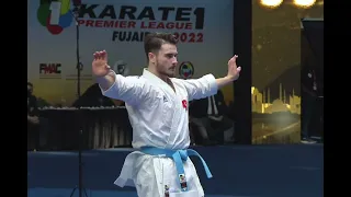 Kazumasa Moto (JPN) Vs Enes Ozdemir (TUR) FINAL Male Kata Karate 1 Fujairah 2022