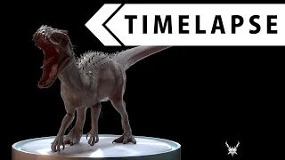 Indominus Rex (Creature Creation 6) - Modeling, Sculpting, Texturing, Rigging (BLENDER TIMELAPSE)