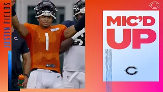 Justin Fields mic'd up at training camp | Chicago Bears