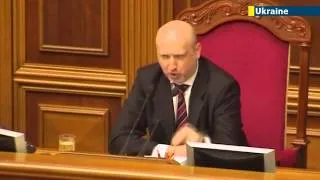 Acting Ukrainian President Oleksandr Turchinov blames Kremlin for Kharkiv violence