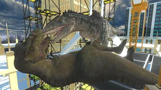 Jurassic world dominion: Rexy vs Giganotosaurus! - Animal Revolt Battle Simulator