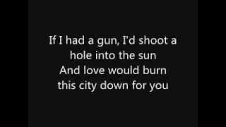 Noel Gallagher If I Had A Gun lyrics