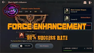 100% Success Rate Force Enhancement Black Desert Mobile