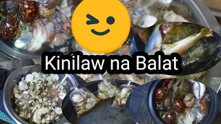 Kinilaw na Sea cucumber (Balat)Subrang Sarap at Paano Gawin.